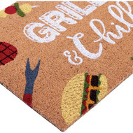 Natco Home 18 In. x 30 In. Coir Outdoor Doormat  Grillin' & Chillin'