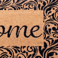 Natco Home 20 In. x 36 In. Coir Outdoor Doormat  Scroll Welcome Border