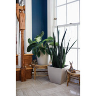 HC Companies Aria 8 In. Matte Black Planter