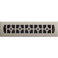 Imperial Templar 2-1/2 In. x 12 In. Brushed Nickel Steel Floor Register