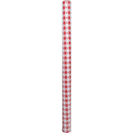 Magic Cover 54 In. x 15 Yd. Red/White Check Pattern Flannel Backed Yard Goods Decorative & Versatile Covering