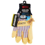 Kinco Otto Striped Men's Medium Cotton-Blend Canvas Fabric Winter Work Glove