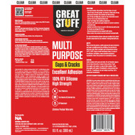 Great Stuff 10.1 Oz. Clear Multi-Purpose RTV Silicone Sealant