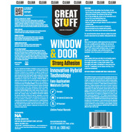 Great Stuff 10.1 Oz. Clear Window & Door Hybrid Polymer Sealant
