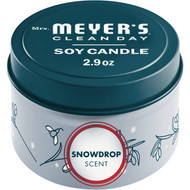 Mrs. Meyer's Clean Day 2.9 Oz. Snowdrop Small Tin Soy Candle