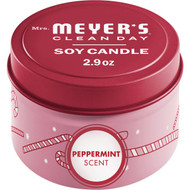 Mrs. Meyer's Clean Day 2.9 Oz. Peppermint Small Tin Soy Candle