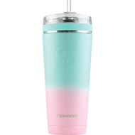 Ice Shaker 26 Oz. Pink/Mint Ombre Flex Bottle