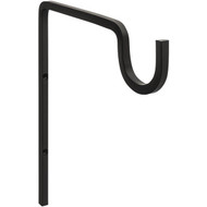 National 2646 9 In. Black Steel Extended Wall Hook Plant Hanger