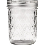 Country Classics 1/2 Pt. Regular Mouth Quilted Jelly Jar (12-Pack)