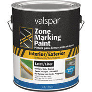 Valspar 1 Gal. Blue Latex Traffic & Zone Marking Paint