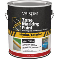 Valspar 1 Gal. Red Latex Traffic & Zone Marking Paint