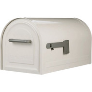 Gibraltar Reliant White Locking Post Mount Mailbox