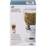 Honey Can Do 17.5 Oz. White Dry Food Dispenser with Portion Control