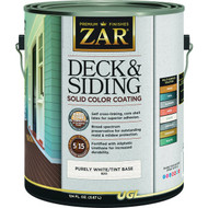 ZAR Solid Deck & Siding Coating  Purely White/Light Tint Base  1 Gal.