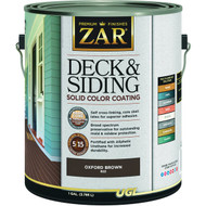 ZAR Solid Deck & Siding Coating  Oxford Brown  1 Gal.