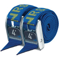 NRS 1 In. x 4 Ft. Iconic Blue Heavy Duty Tie-Down Strap (2-Pack)