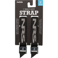 NRS 1 In. x 3 Ft. Stealth Black Heavy Duty Tie-Down Strap (2-Pack)