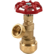 ProLine 1/2 In. PF x 3/4 In. MHT Brass Push Fit Boiler Drain