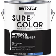 Rust-Oleum Sure Color Eggshell Black Interior Wall Paint and Primer  Gallon