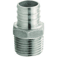 Plumbeez 3/4 In. x 1/2 In. MPT Stainless Steel PEX Adapter