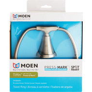 Moen Tiffin Towel Ring  Brushed Nickel