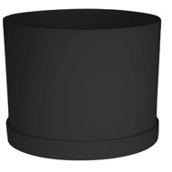 Bloem Mathers Collection 6 In. Black Plastic Planter