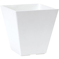 Novelty ArtStone Ella 10 in. W. 11 in. H. x 10 In. L. White Resin Planter