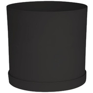 Bloem Mathers Collection 10 In. Black Plastic Planter