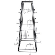Bloem Ariana Planter & Saucer Display Rack