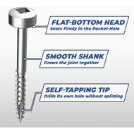 Kreg #8 3/4 In. Fine Pan Head Pocket Hole Screw (100 Ct.)