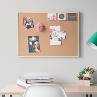 U Brands 23 In. x 17 In. Cork Bulletin Board