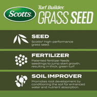Scotts Turf Builder 16 Lb. 200 Sq. Ft. Tall Fescue Mix Grass Seed  Fertilizer  and Soil Improver Combination