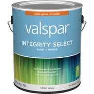 Valspar Integrity Select Paint & Primer Semi-Gloss Interior Paint  White  1 Gal.