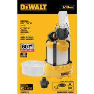 DEWALT 1/3 HP Submersible Aluminum Utility Pump with Hose Kit