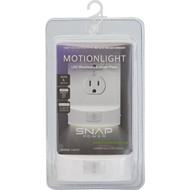 SnapPower MotionLight 1-Gang Duplex Outlet Wall Plate  White