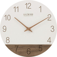La Crosse Clock Co. 12 In. Sierra Wood Wall Clock