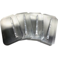 Virginia Abrasives 8 In. x 14 In. Combination Trowel Blade with Mounting Bolts