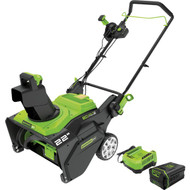 Greenworks 80V 22 In. Snow Blower with 4.0 Ah Battery and Charger