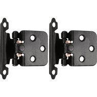 Laurey Matte Black Semi-Concealed Self-Closing Hinge