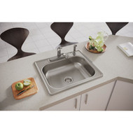 Elkay Dayton Single Bowl 25 In. x 22 In. x 6-9/16 In. Deep Stainless Steel Kitchen Sink