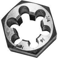 Century Drill & Tool 3/4-14 NPT 1-7/16 In. Across Flats Hexagon Pipe Die