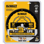 DEWALT 12 In. 80-Tooth Fine Finish Circular Saw Blade