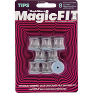 Magic Sliders Magic Fit .55 In. - .70 In. Round Slider (8-Pack)