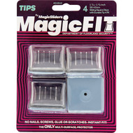 Magic Sliders Magic Fit 1-7/16 In. - 1-5/8 In. Square Slider (4-Pack)