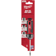 Milwaukee #1 x 3 In. Square Recess Cushion Grip Screwdriver (USA)