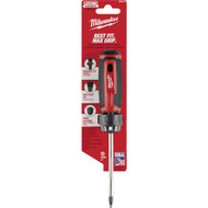 Milwaukee #2 x 4 In. Square Recess Cushion Grip Screwdriver (USA)