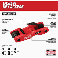 Milwaukee SAE/Metric Folding Hex Key Set  17-Piece (2-Pack)