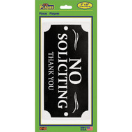 Hy-Ko No Soliciting House Plaque