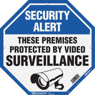 Hy-Ko 12 x 12 Plastic Sign  These Premises Protected By Video Survelliance