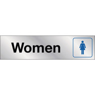 Hy-Ko 2x8 Women Restroom Sign